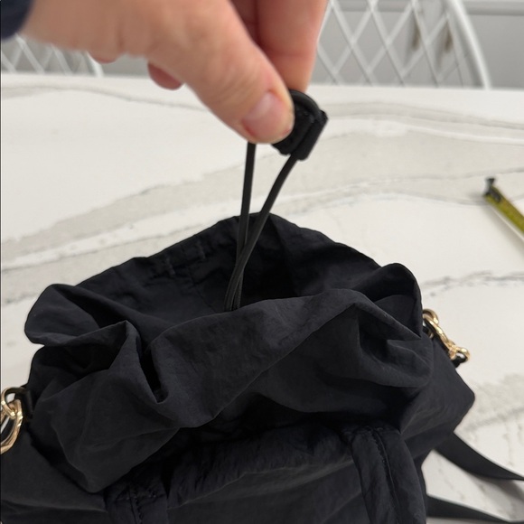 Lululemon Black Tote Crossbody Bag with gold accents.  Excellent condition. - Picture 6 of 11